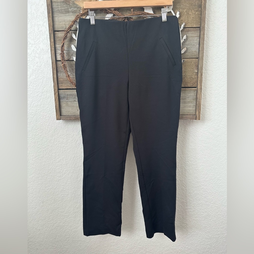 Chicos Fabulously slimming stretch ponte pants black size 1 (US 8) NWT